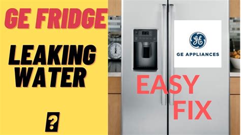 ge refrigerator leaking water inside freezer|GE Refrigerator Leaking Water: 6 Easy Ways To Fix It Now